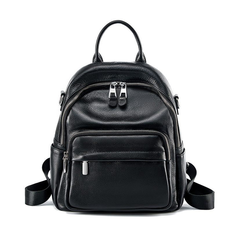Women's Genuine Leather Soft Fashionable Trendy Head Layer Cowhide Backpacks