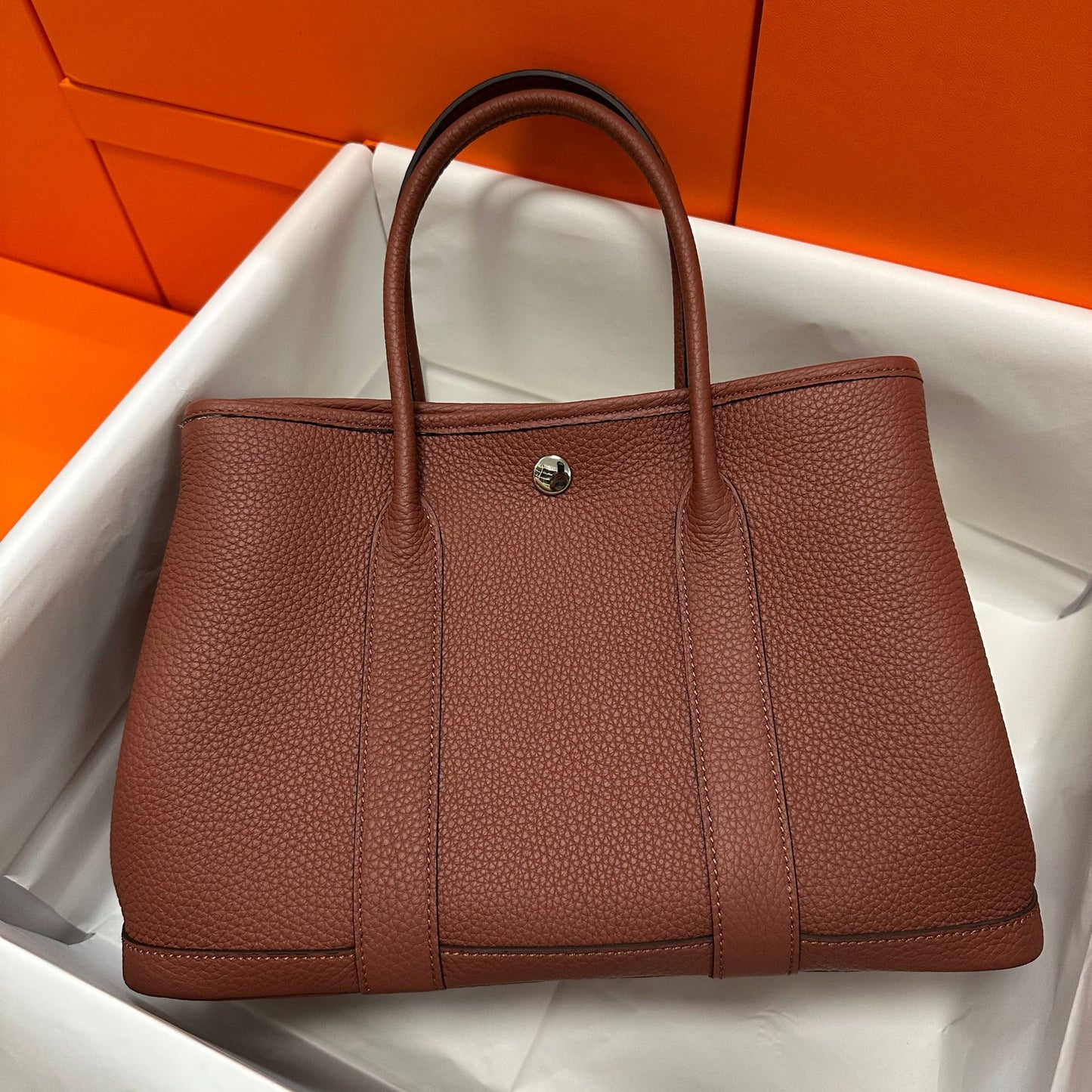 Women's Cowhide Line Commuter Large Capacity Shopping Bags