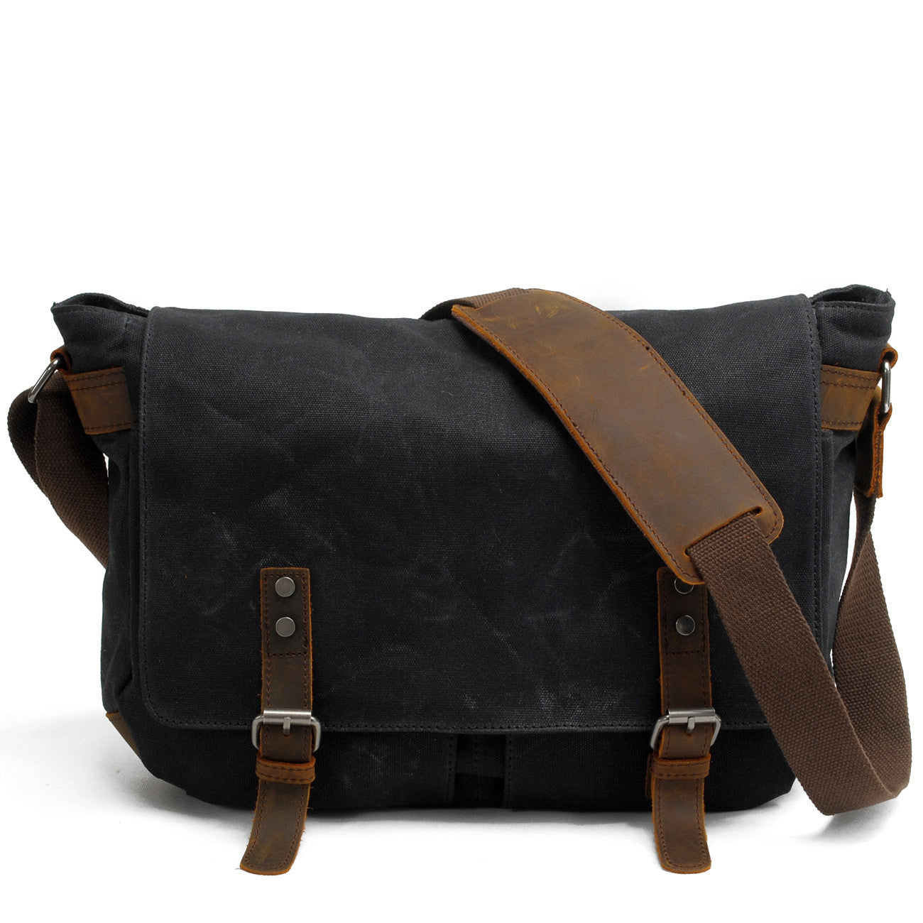 Men's Waterproof Oil Wax Canvas Graphy Vintage Men's Messenger Bags