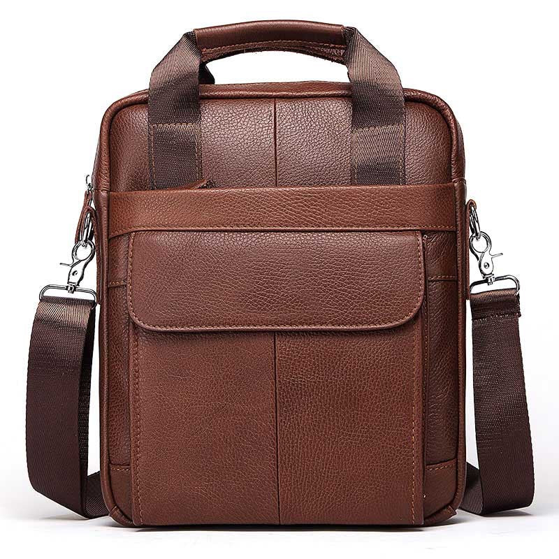 Men's Paul Business Commute Leather First Layer Men's Shoulder Bags