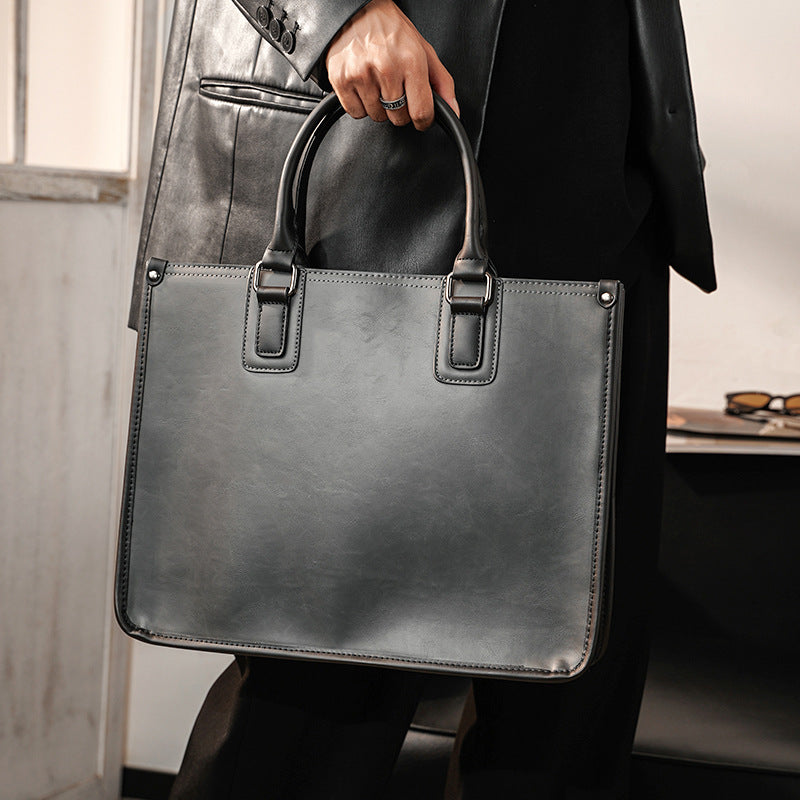 Men's Document Simple Retro Portable Trip Computer Men's Briefcases
