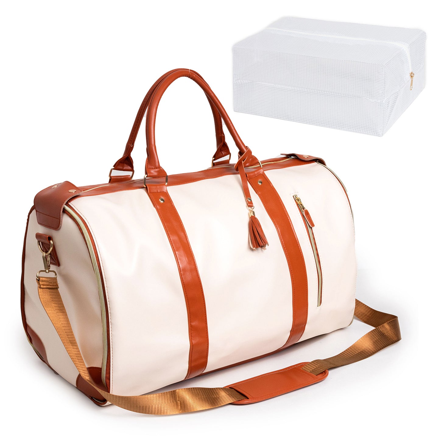 Women's Classic Portable Folding Clothing Side Luggage