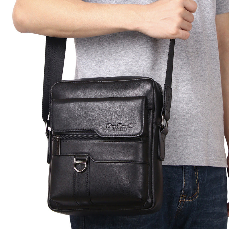 Men's Leather Vintage First Layer Cowhide Korean Men's Messenger Bags