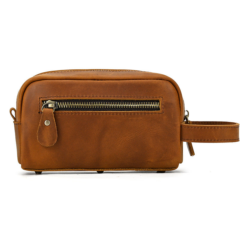 Women's & Men's & Plaid Crazy Horse Leather Wash Men's Handbags
