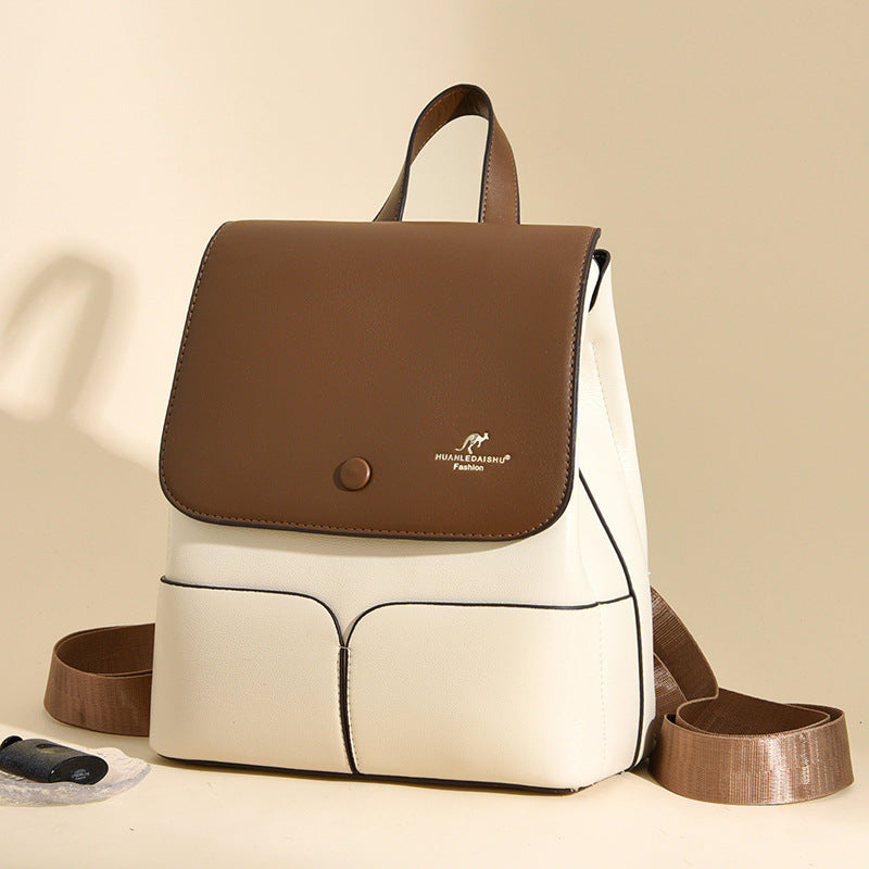 Women's Denis Kangaroo Three-color Fashion Retro Style Backpacks