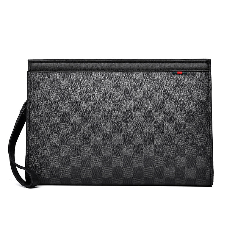 Men's Clutch Business Envelope Plaid Fashion Men's Handbags