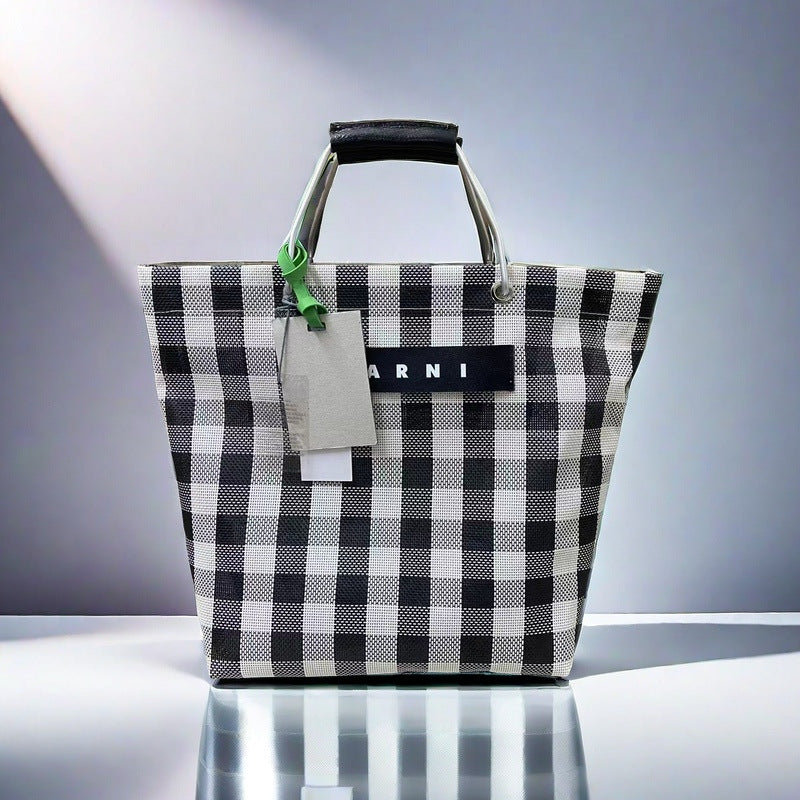 Xi Straw Woven Leisure Shopping Colorful Handbags