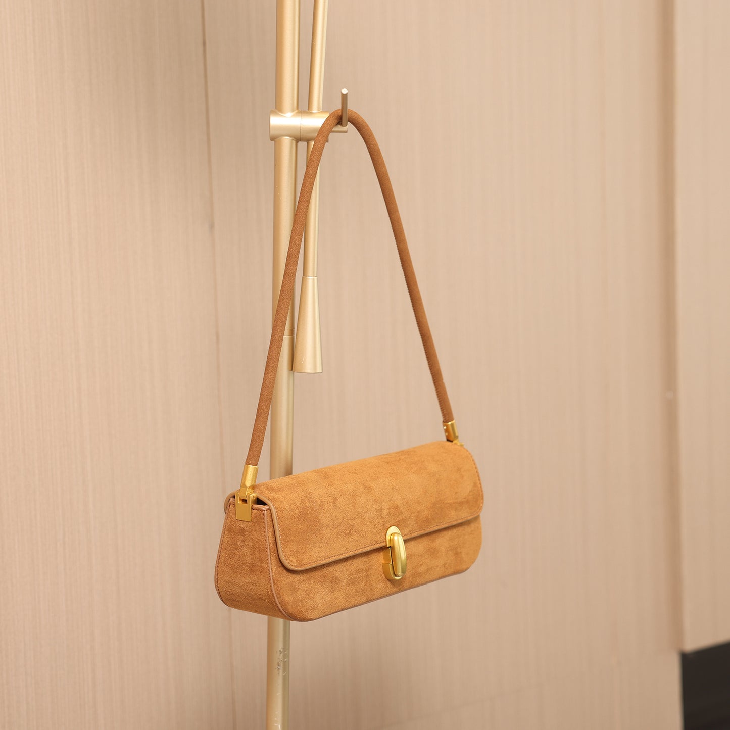 Women's Fashion Niche Western Style Baguette Suede Arm Bags