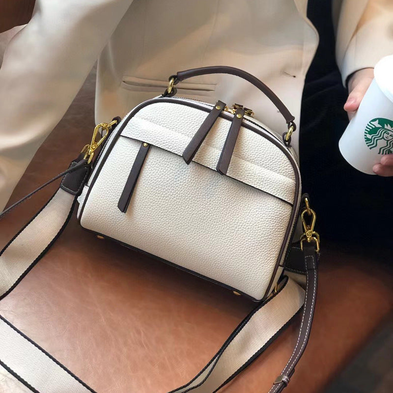 Women's One Genuine Leather Simple Portable Cowhide Shoulder Bags