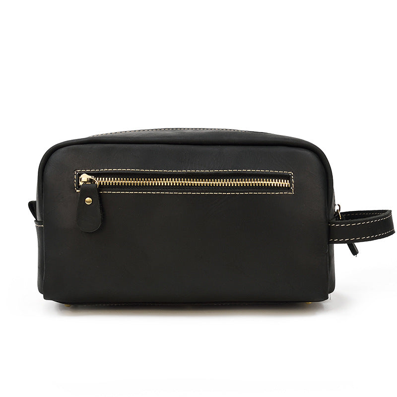 Women's & Men's & Plaid Crazy Horse Leather Wash Men's Handbags