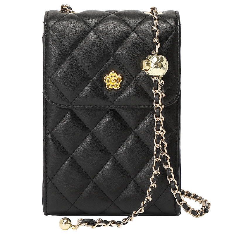 Cowhide Mobile Female Fashion Chain Design Shoulder Bags