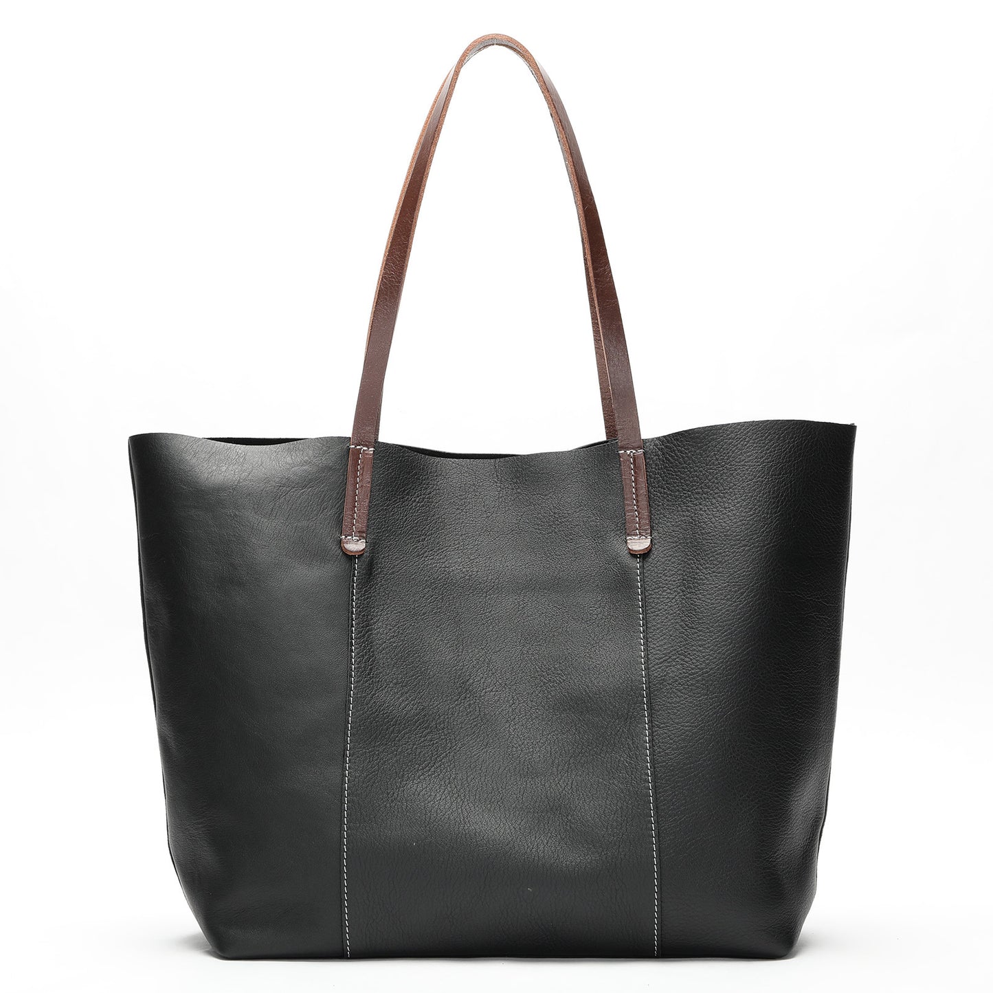 Women's Cowhide Leather Fashion Big Large Capacity Tote Bags