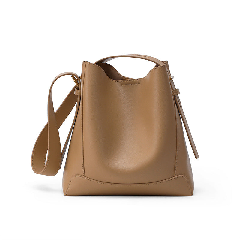 Women's Large Niche Genuine Leather Capacity Commuter Shoulder Bags