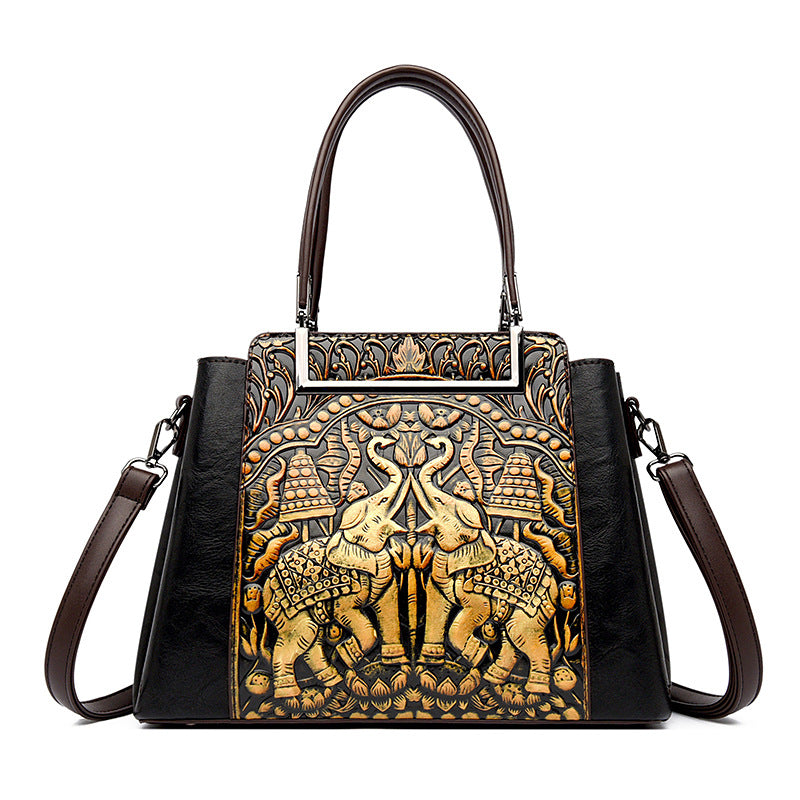 Women's Embossed Large Capacity Mom High-grade Temperament Bags