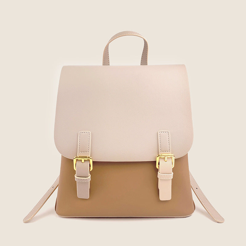 Women's Leather Fashionable High Sense Fashion Versatile Backpacks