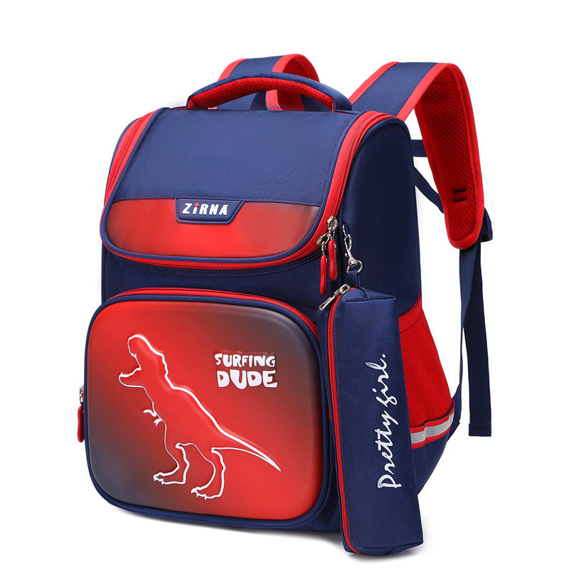 Children's Primary Gradient Grade Boys Decompression Spine Backpacks