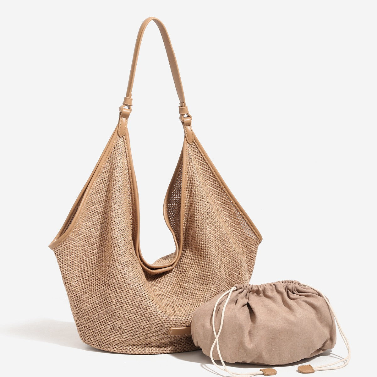 Summer Raffia Woven Underarm Commuting Large Tote Bags