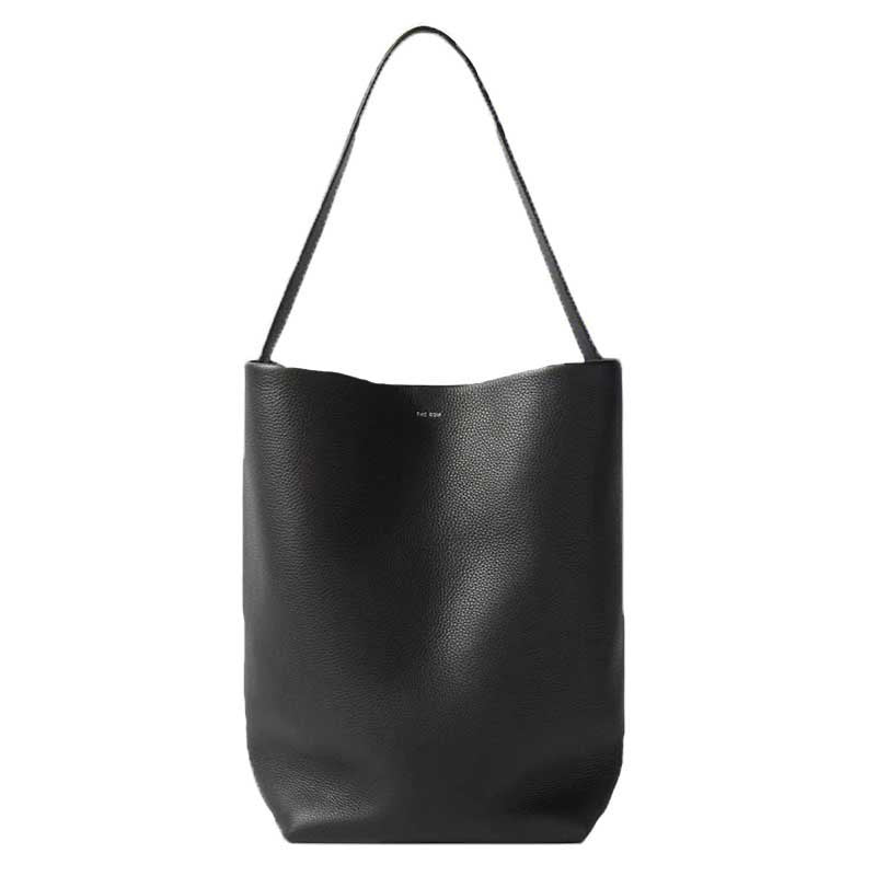 Cowhide Lychee Pattern Large Capacity Commuter Bucket Bags