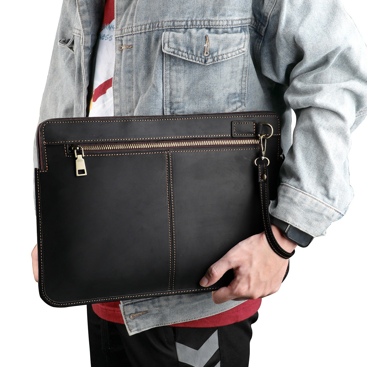 Suitable For Apple Computer Leather Male Bags