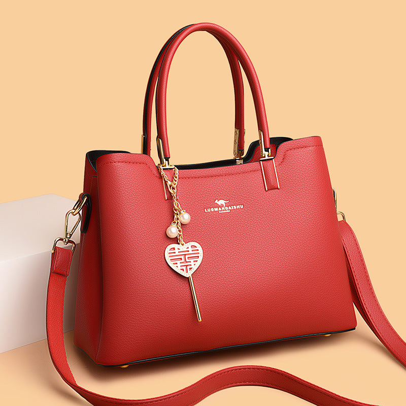 Women's Soft Leather Mouth To Give Mom Tote Bags