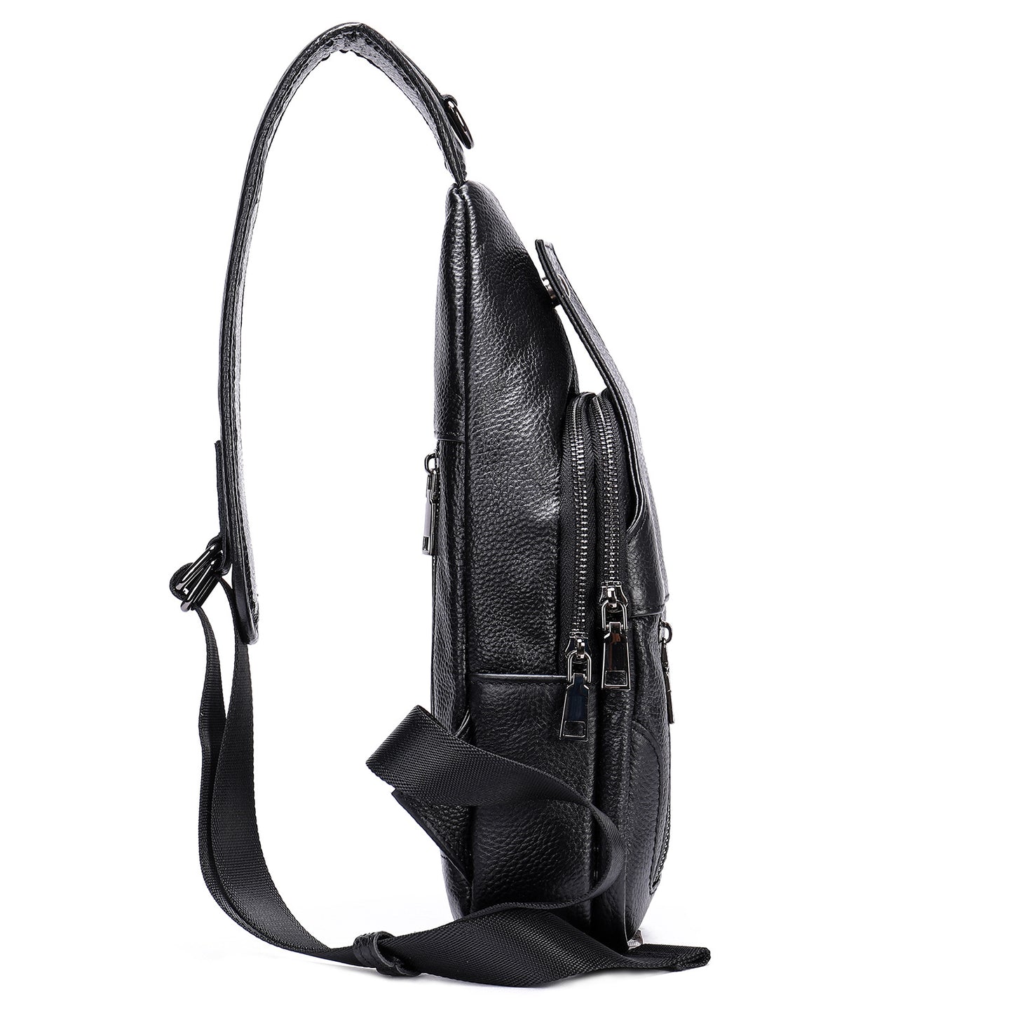 Glamorous Men's Leather Fashion Top Layer Bags
