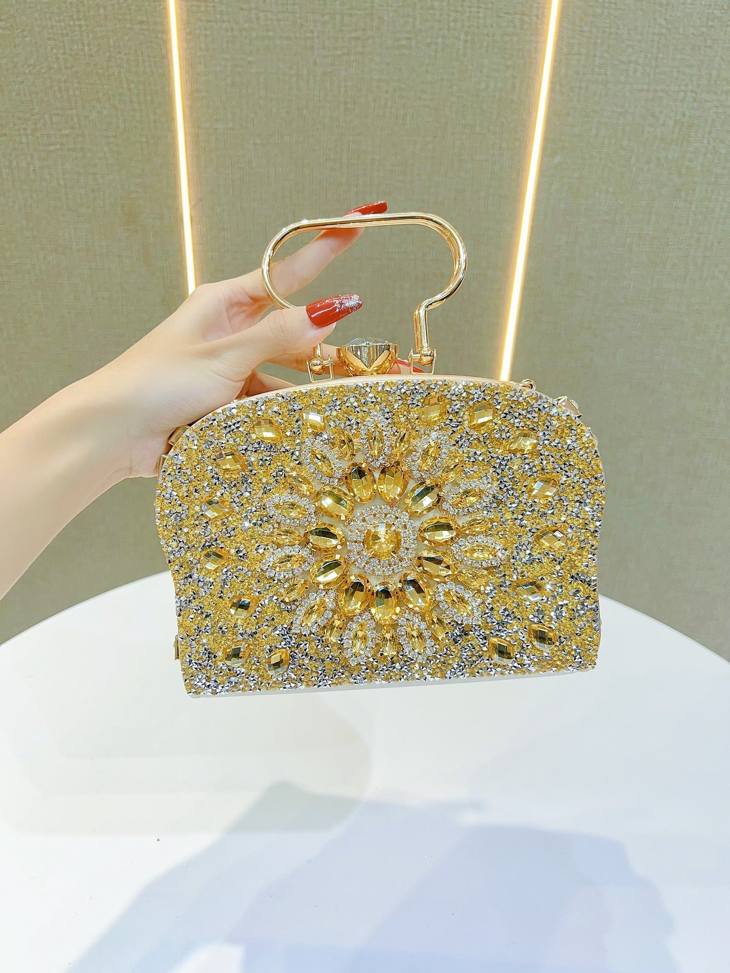 Shiny High-density Elegant Wedding Cheongsam Full Bags