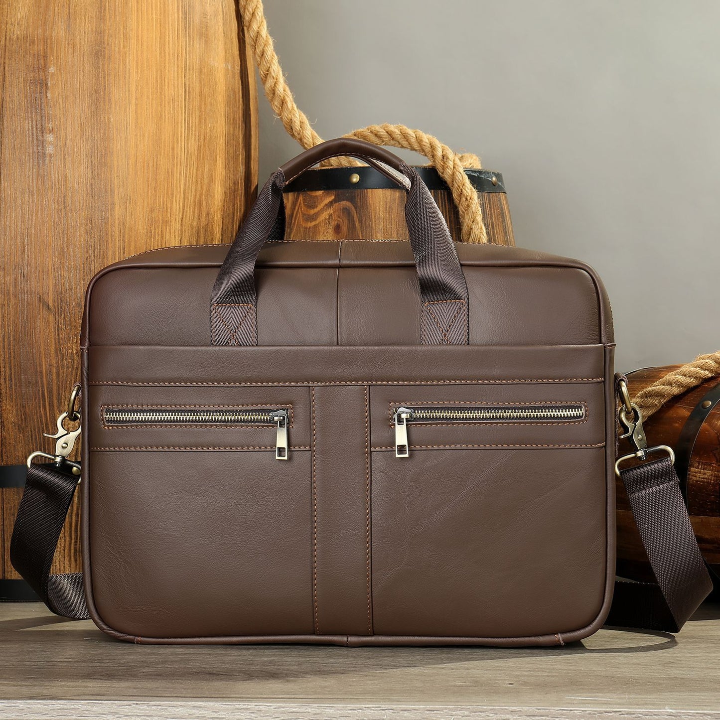 Men's Genuine Leather Business Computer Cowhide Fashion Men's Briefcases