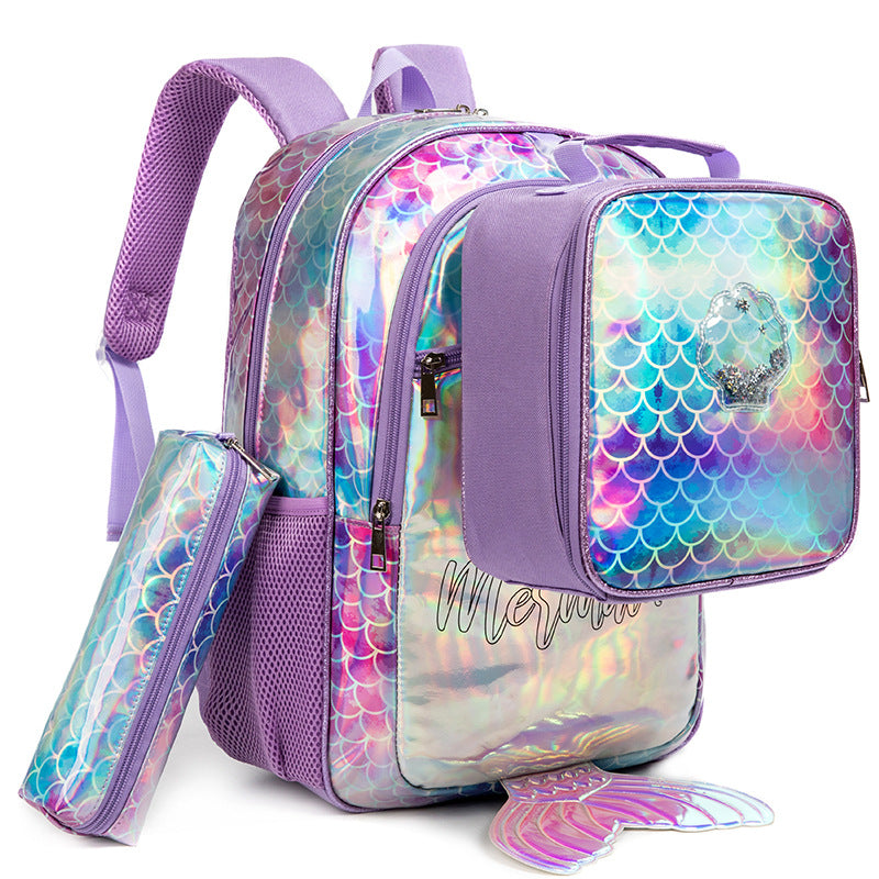 Korean Leather Cute Embroidered For Primary Backpacks