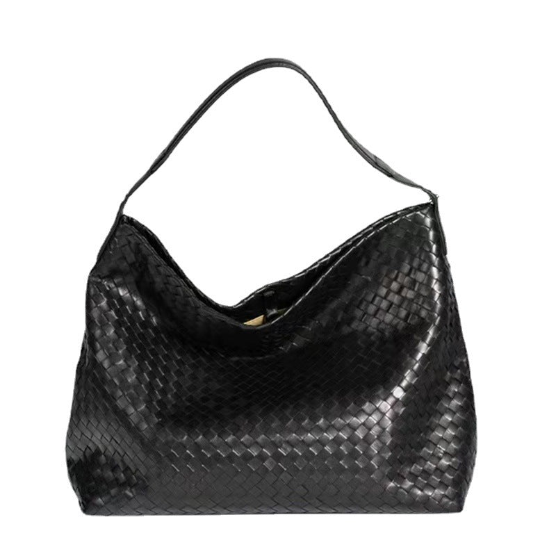 Women's Korean Fashion Leather Large Capacity Sheepskin Tote Bags