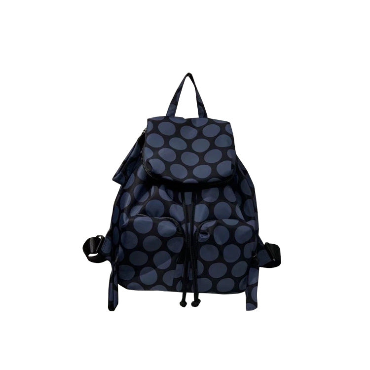 Women's Flip Drawstring Large Capacity Korean Style Backpacks