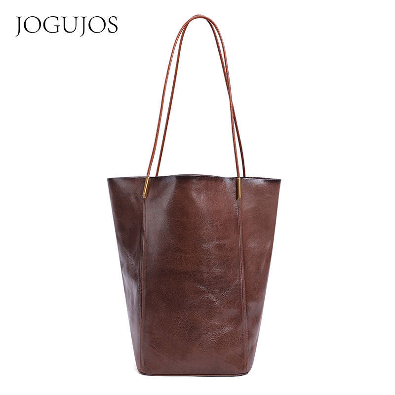 Women's Genuine Leather Large Capacity Advanced Feeling Bags