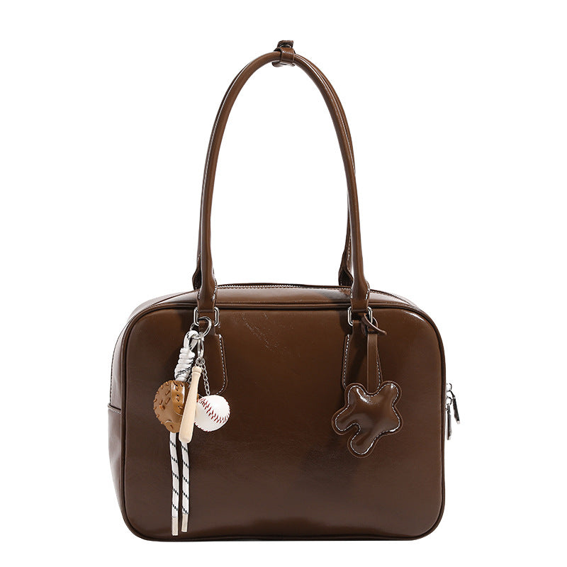 Women's Niche Retro Large Capacity Boston Commuter Tote Bags