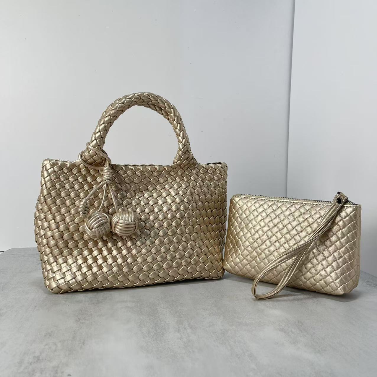 Women's Vegetable Basket Handmade Hand Carrying Leisure Shoulder Bags