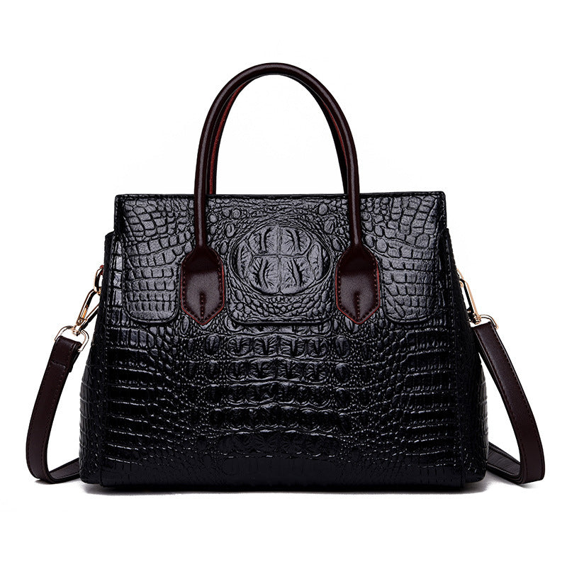 Women's Beautiful Retro Commuter Crocodile Pattern Tote Bags