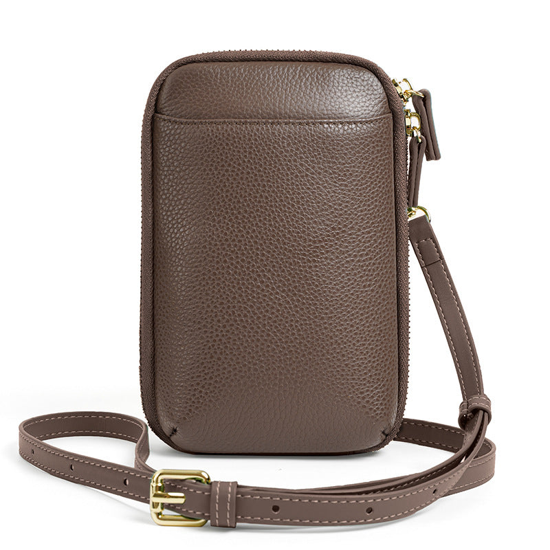 Trendy Mobile Female Genuine Leather First Phone Bags