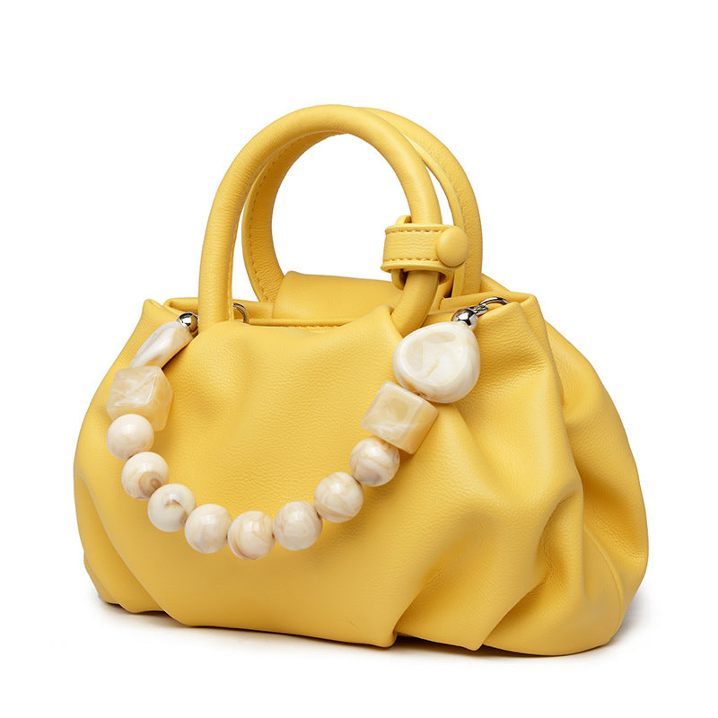 Niche Female Pleated Cloud Pearl Chain Bags