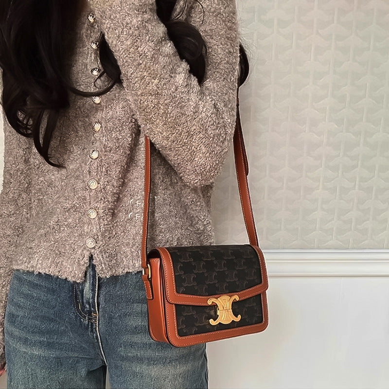 Women's Durable High-grade Arc Niche Retro Small Square Bags