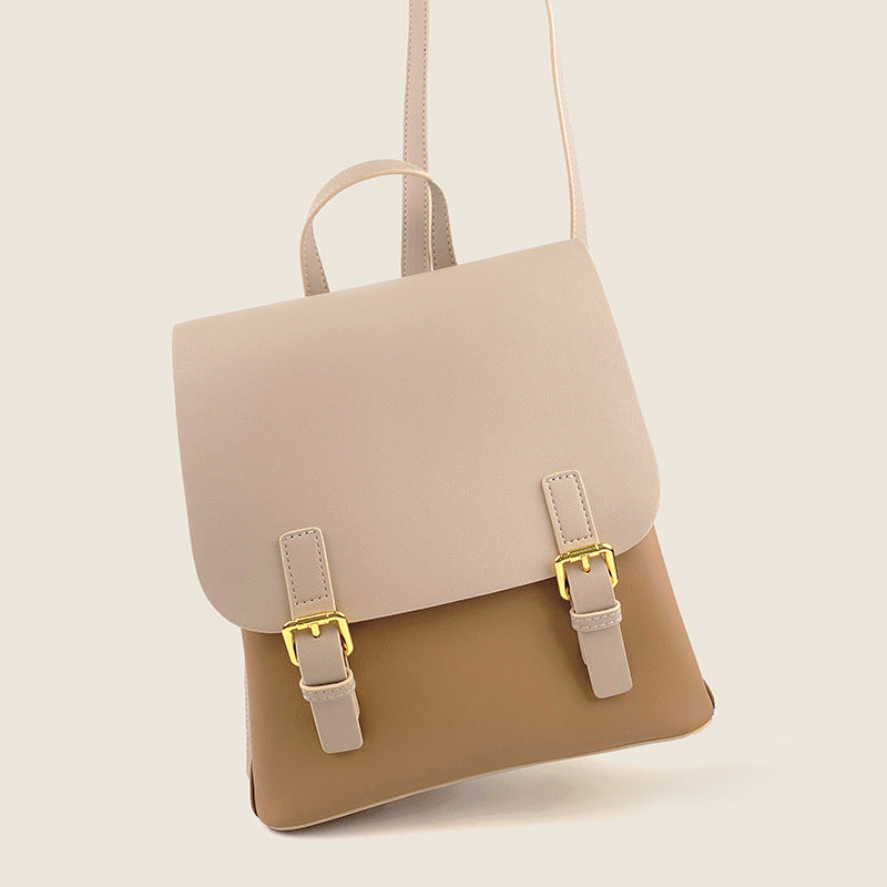Women's Leather Fashionable High Sense Fashion Versatile Backpacks