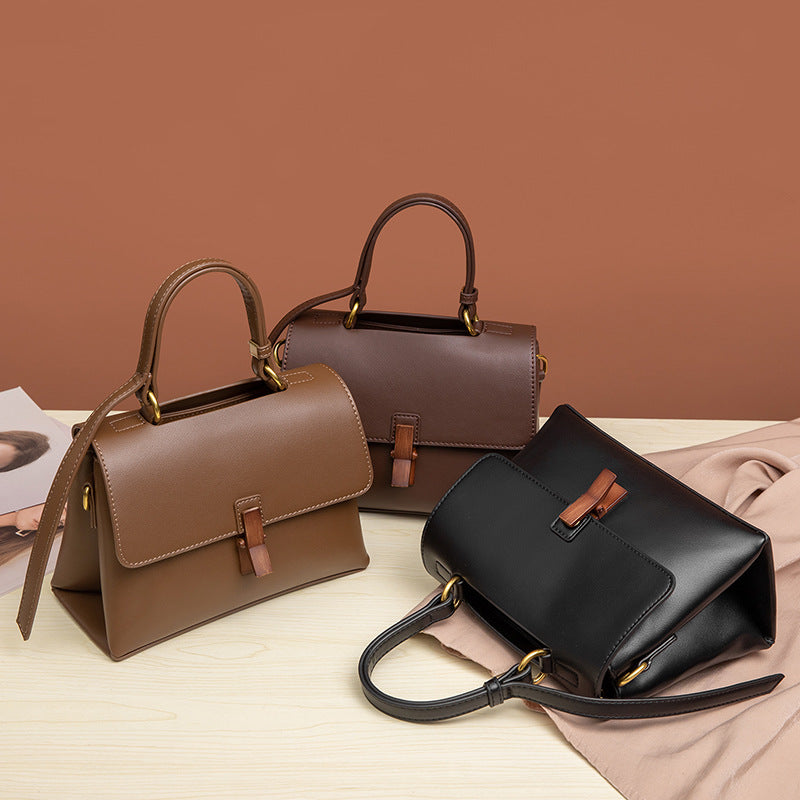 Spring Fashion Simple Wooden Twist Female Shoulder Bags