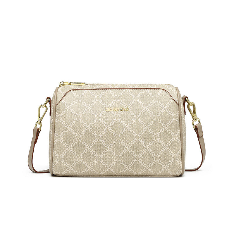 Women's Retro Fashion Pillow Diamond Plaid Printed Crossbody Bags