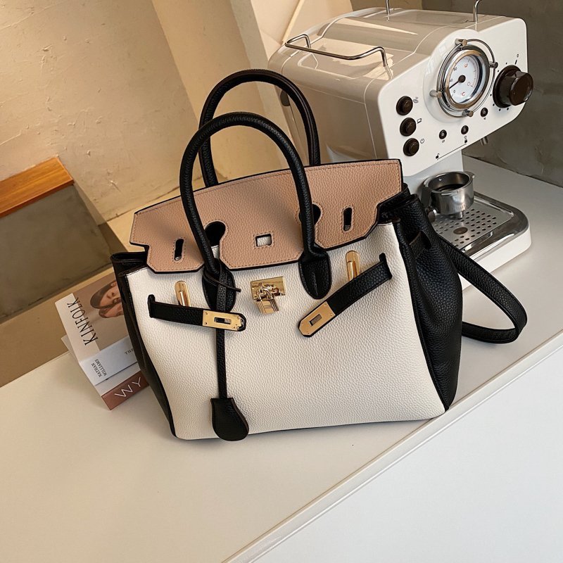 Women's Spring French Fashion Design Crocodile Pattern Shoulder Bags