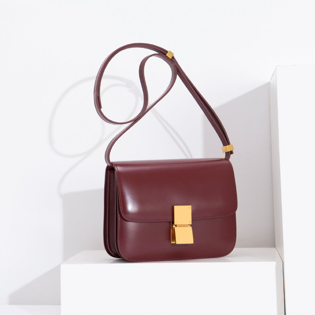 Women's Hand Rub Grain Genuine Leather Retro Shoulder Bags
