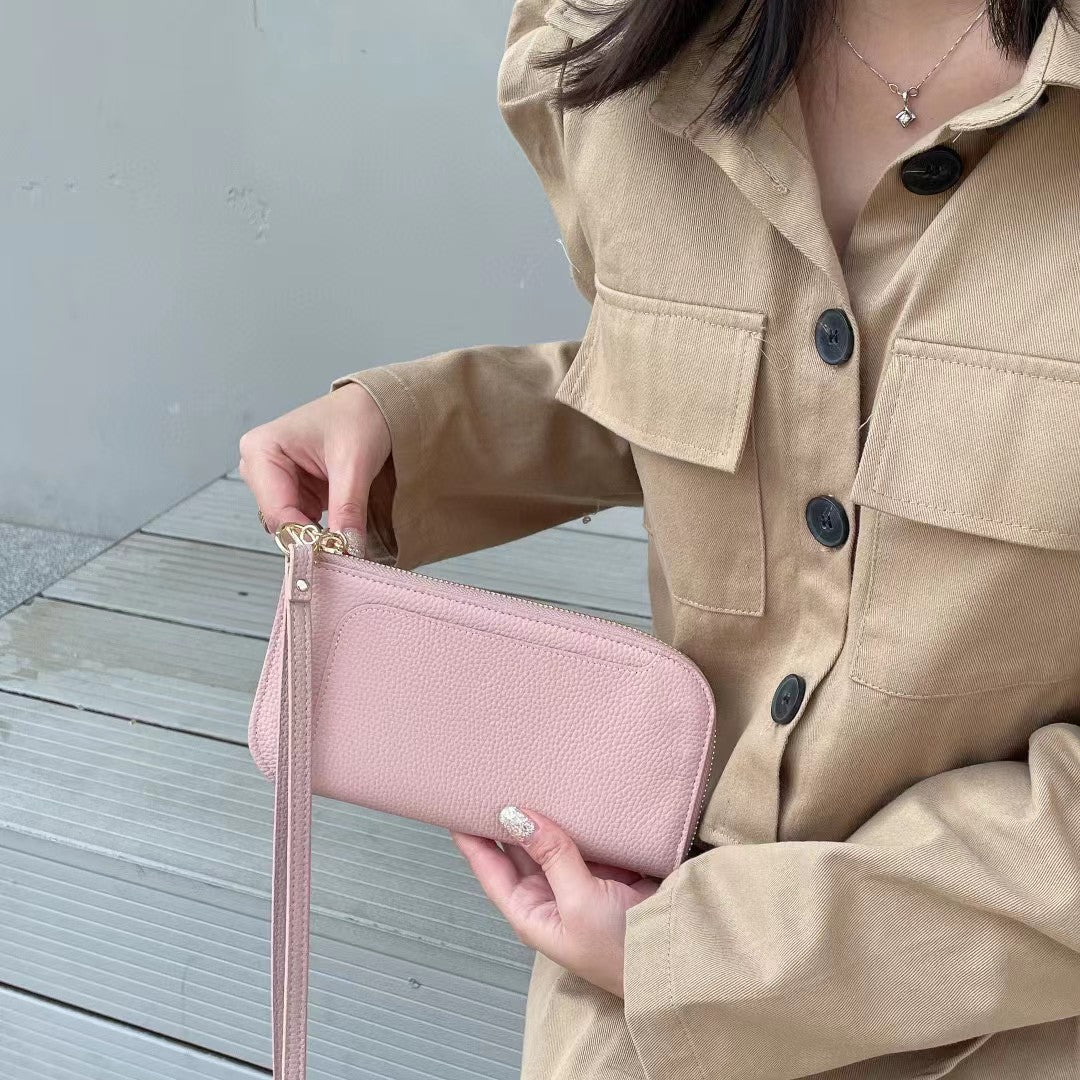 Women's Genuine Leather Simple First Layer Cowhide Phone Bags
