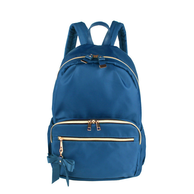 Women's Korean Fashionable Simple Lightweight Nylon Oxford Backpacks