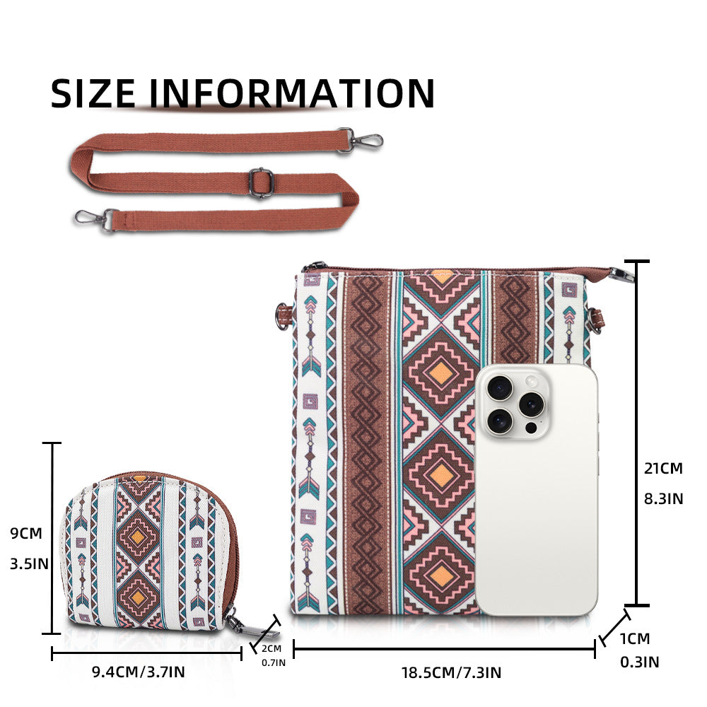 Style Canvas Mother Set Bohemian Portable Tote Bags