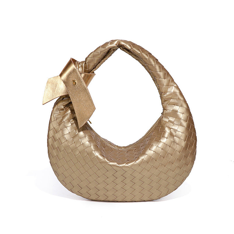Women's Idle Style Trendy Crescent Dumpling Fashionable Shoulder Bags
