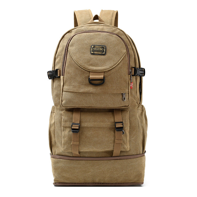 Women's & Men's & Large Capacity Thickened Canvas Climbing Backpacks