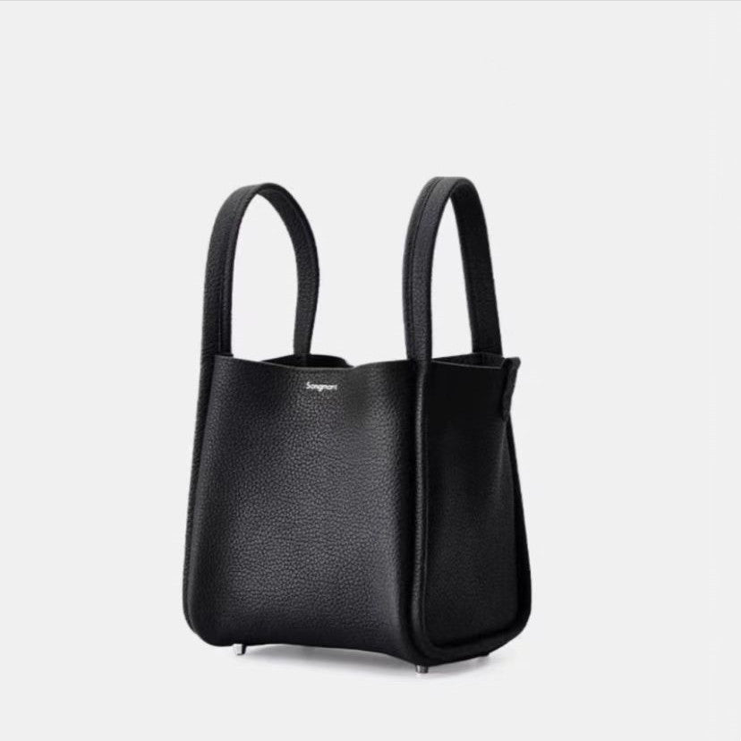 Women's Size Vegetable Basket Cowhide Large Capacity Handbags