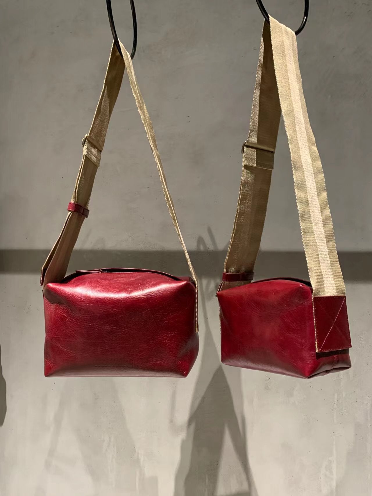 Imported First Layer Cowhide Chinese Style Crossbody Bags