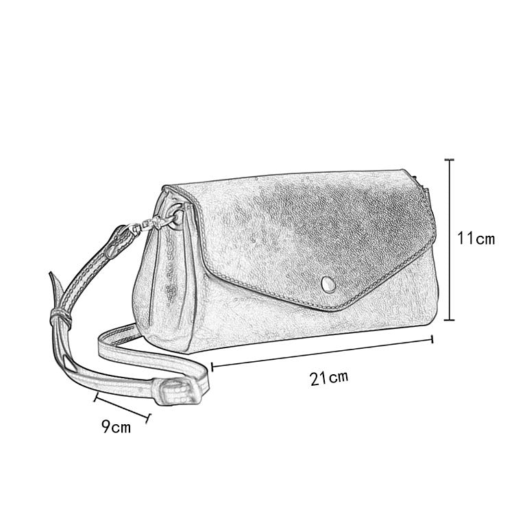 Women's Leather Lightweight Organ Mobile First Layer Shoulder Bags